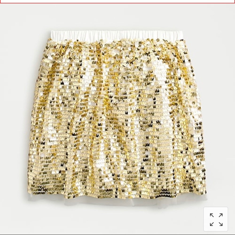 Jcrew glitter sequins tulle skirt